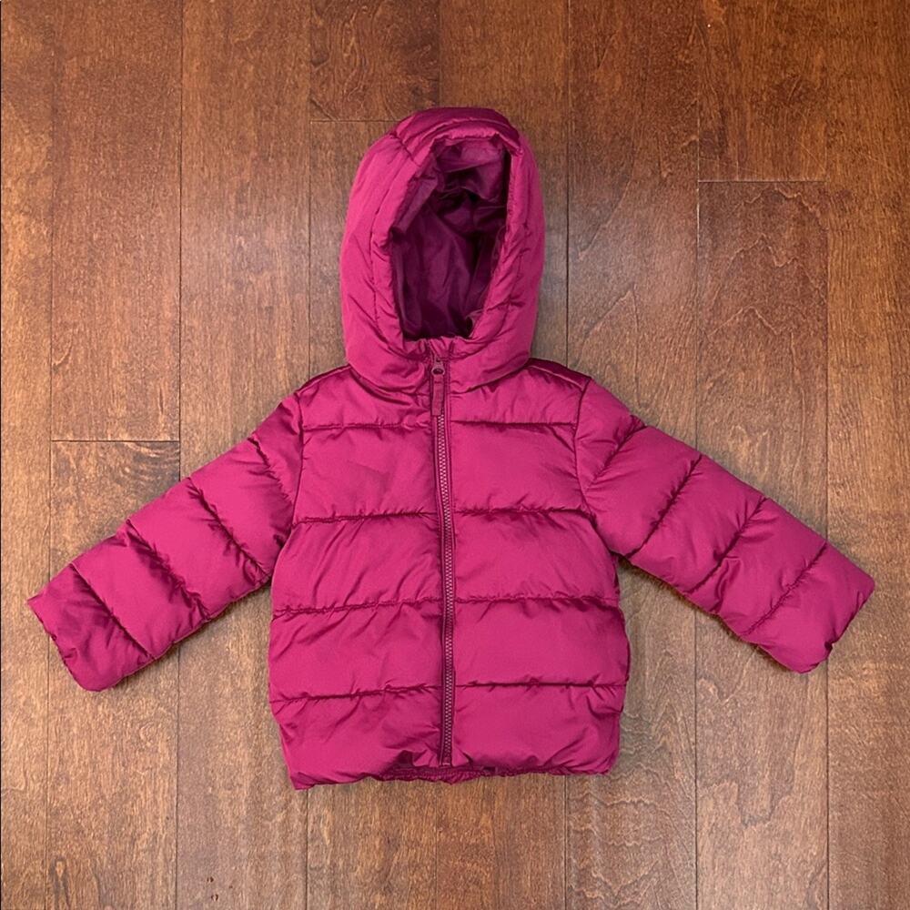 The Children's Place Toddler Hooded Jacket - Berry Pink, Size 3T